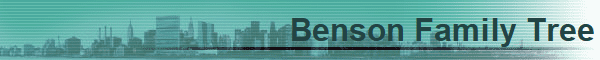 Benson Family Tree